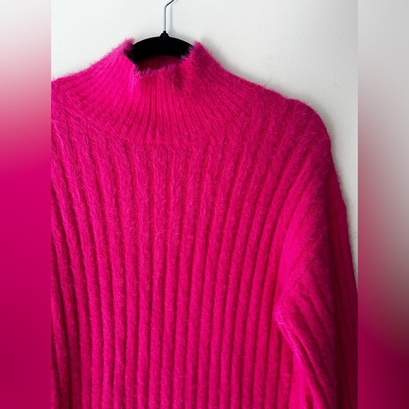 NWT Anthropologie Flat White Turtleneck Sweater Dress - Picture 3 of 5